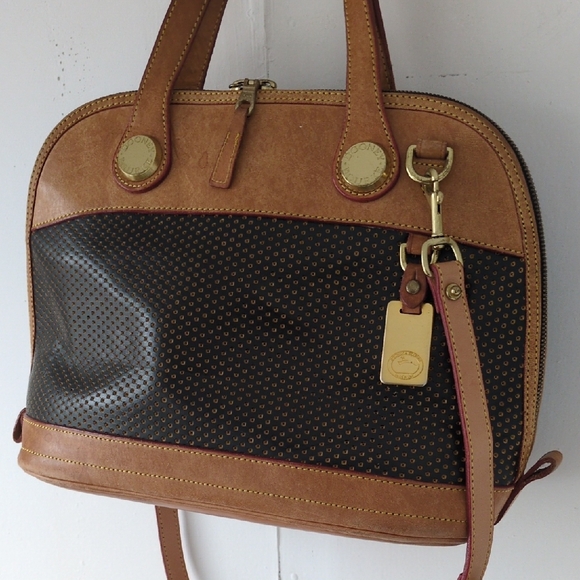 Dooney & Bourke Handbags - Vintage Dooney & Bourke Structured Satchel & Crossbody